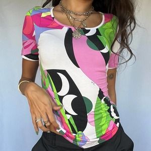 COPY - Rare Multicolor Emilio Pucci Psychedelic Top Size XS/S